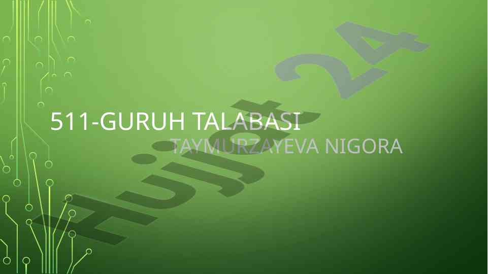 Tuproq muhofazasi haqida insho