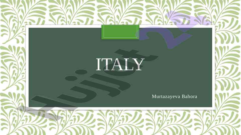 Geographical overview of italy and its regions