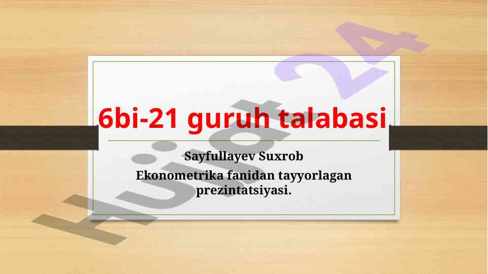 Ko‘p omilli ekonometrik tahlilda omillarni tanlash