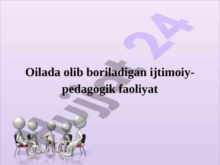 Ijtimoiy-pedagogik faoliyatlar va oilalar