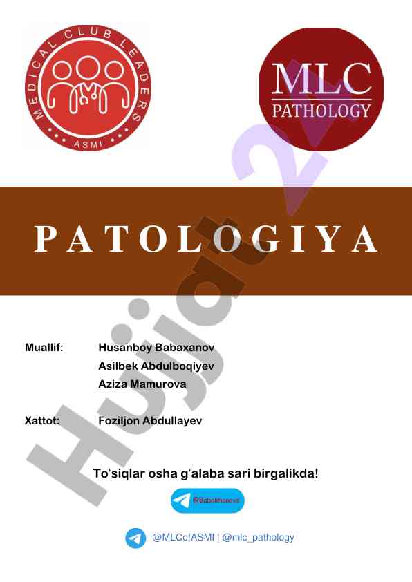 Patologiya asosiy vazifalari va gʻalabalari