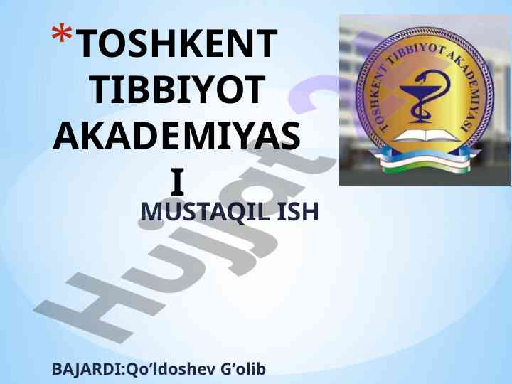 Sariqlik sindromi tahlili