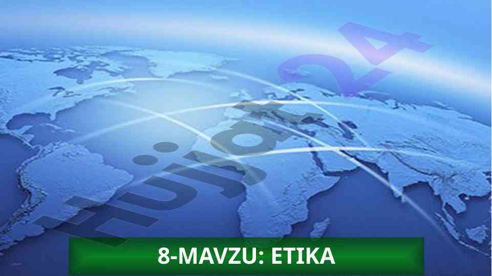 Etika: zamonaviy problemlar va yechimlar