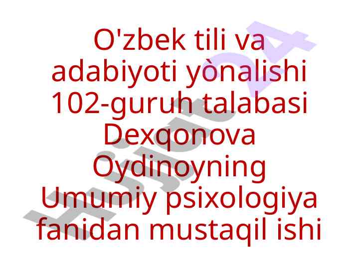 Oila psixologiyasi: kichik guruh va munosabatlar