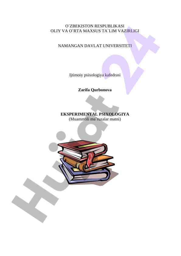 Experimental psychology lecture notes for students