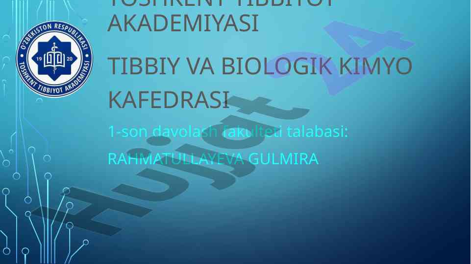 Elektrolitlar va noelektrolitlar haqida
