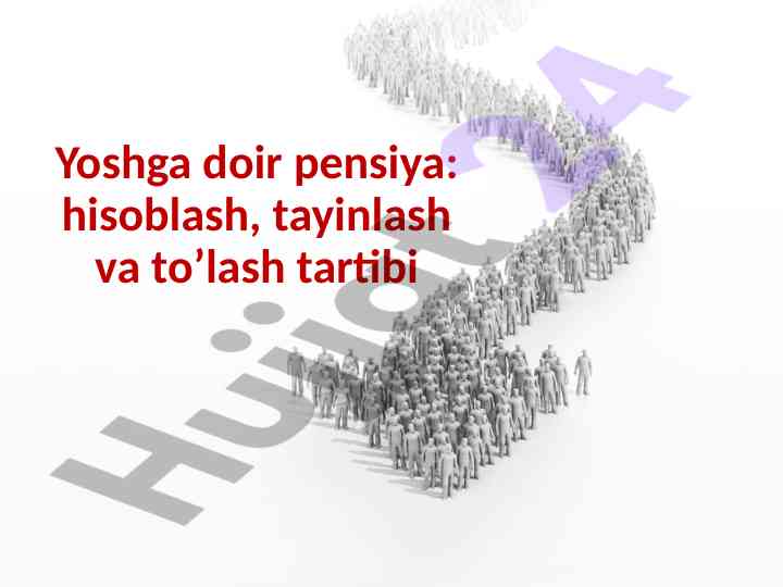 Yoshga doir pensiya tayinlash tartibi va shartlari