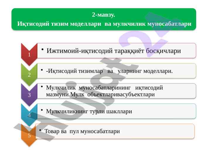 Ijtimoiy-iqtisodiy formatsiya va ishlab chiqarish usullari