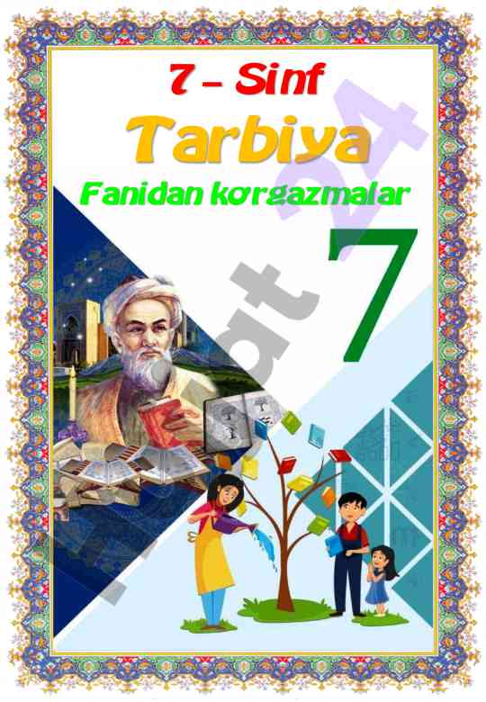 7-sinf tarbiya fanidan ko’rgazmalar 2023-2024