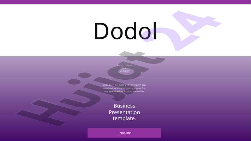 Dodol business presentation template overview