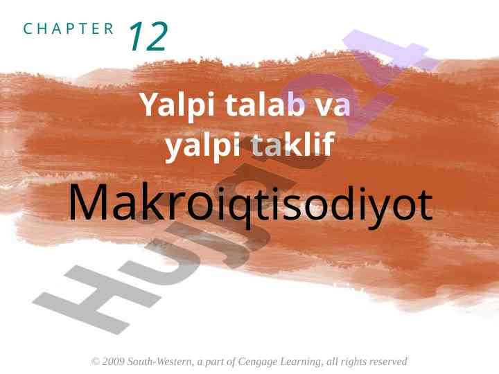 Yalpi talab va yalpi taklif modelli tuzilishi