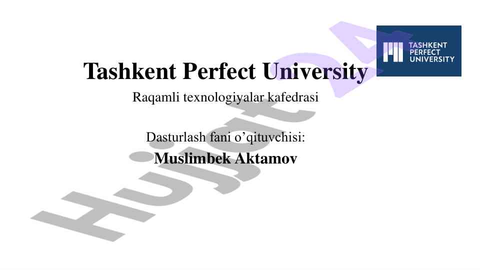 Pythonda massivlar va fayllar bilan ishlash