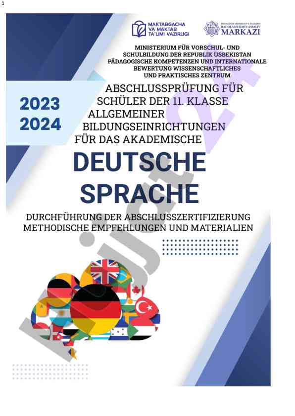 Abschlussprüfung für schüler der 11. klasse 2023-2024