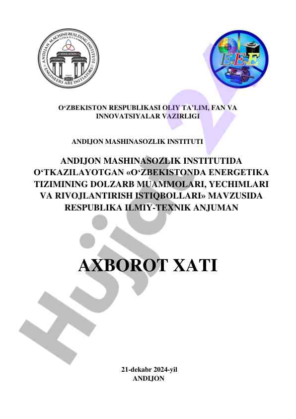 O‘zbekistonda energetika tizimining dolzarb muammolari