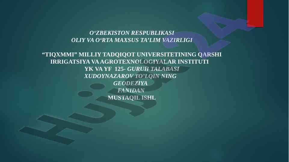 Elektron niverlerning tuzilishi va tekshirilishi