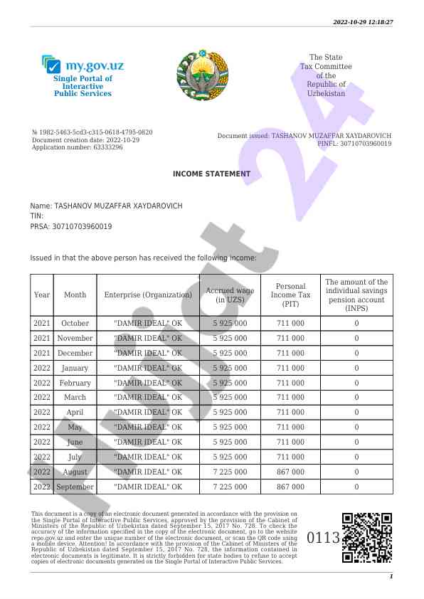 Income statement overview and tax analysis 2021-2022