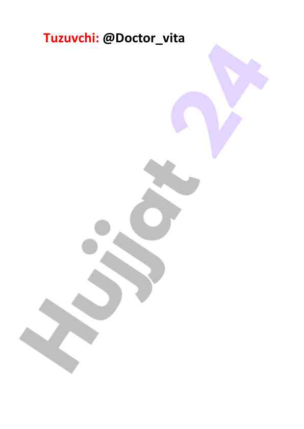 Tuzuvchi ilmiy ishlar haqida ma'lumotlar