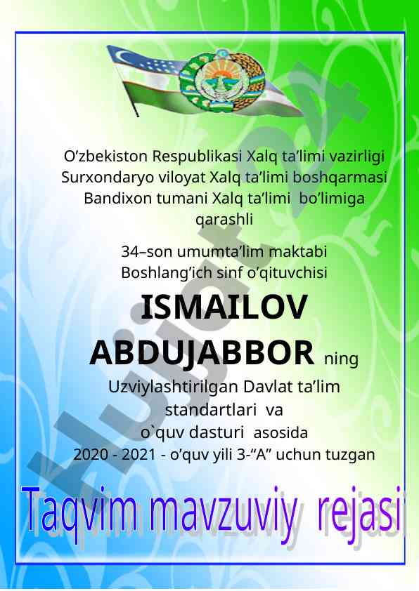 O‘zini kamol toptira olmagan inson o‘zgalar kamolotini ta’minlay olmaydi