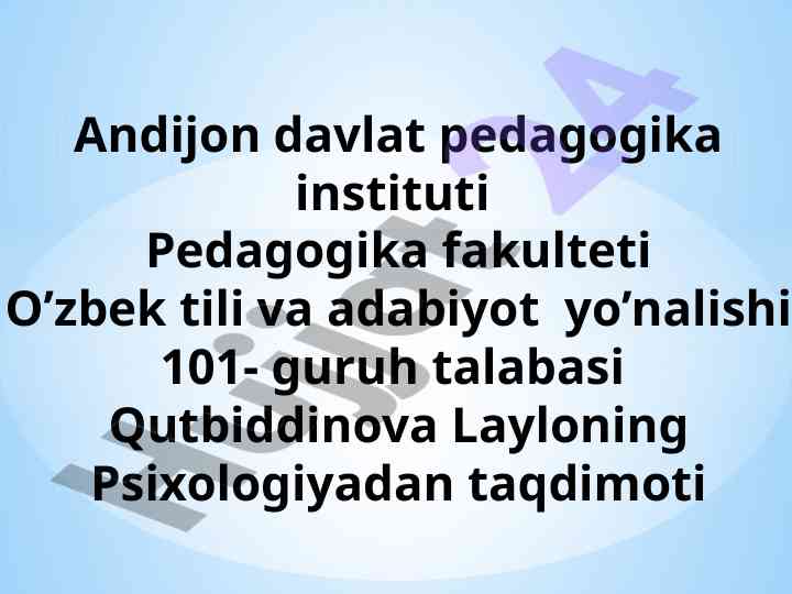 Xulq-atvorning psixofiziologik asosi taqlidoti