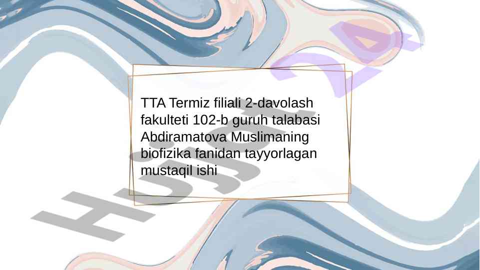 Elektrografiya usullarining fizik asoslari