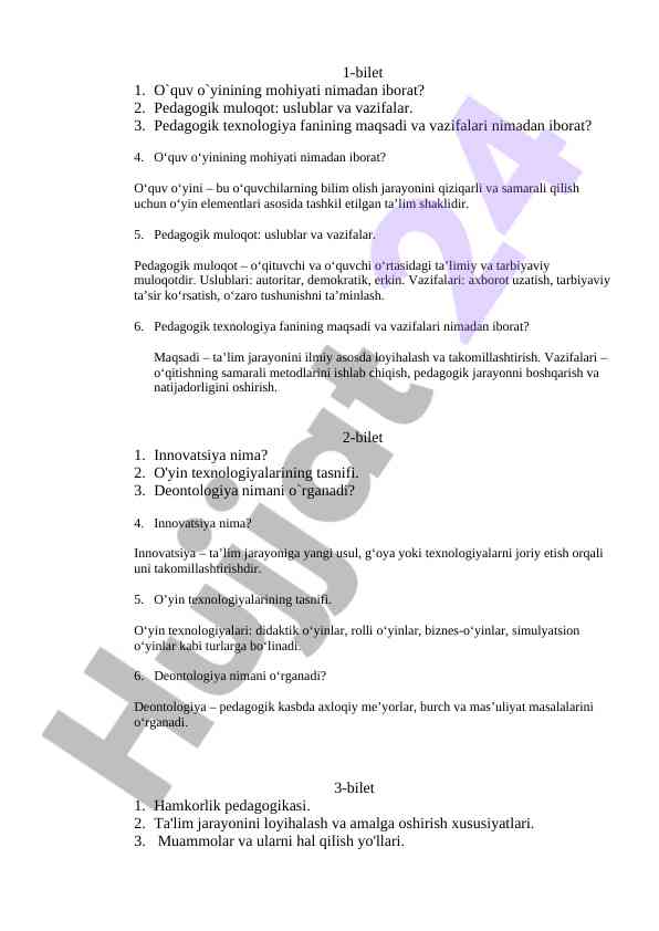 O‘quv o‘yinlari va pedagogik muloqot uzluksiz ta’lim