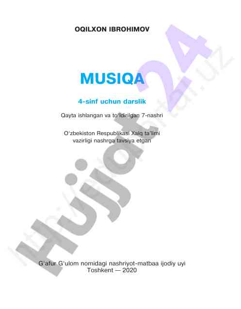 Musiqa darslik 4-sinf uchun qayta ishlangan nashri