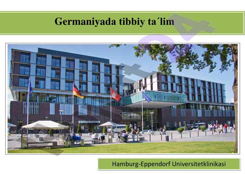 Germaniyada tibbiy ta'lim olish bo'yicha qo'llanma