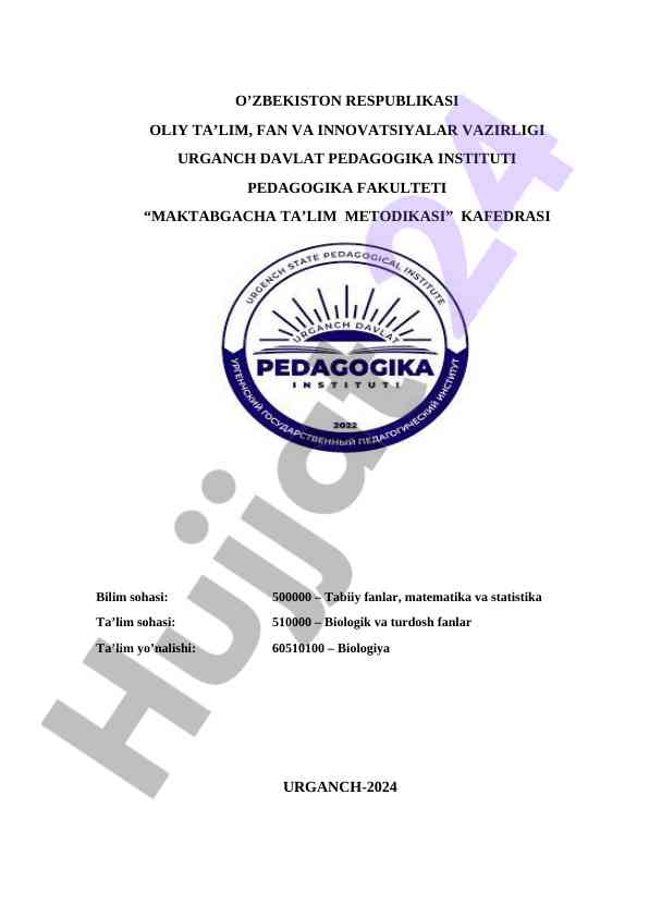Odam anatomiyasi o‘quv uslubiy majmua 2024