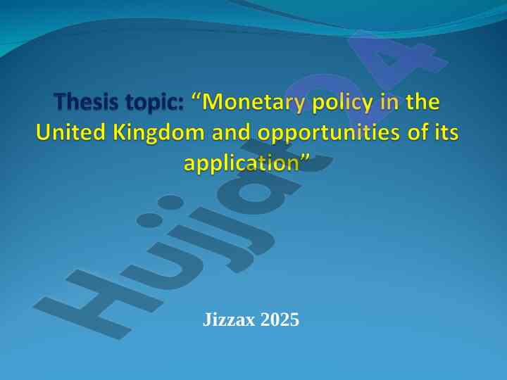 Monetary policy insights for uzbekistan's economy