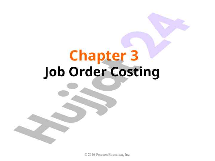 Understanding job order costing in management