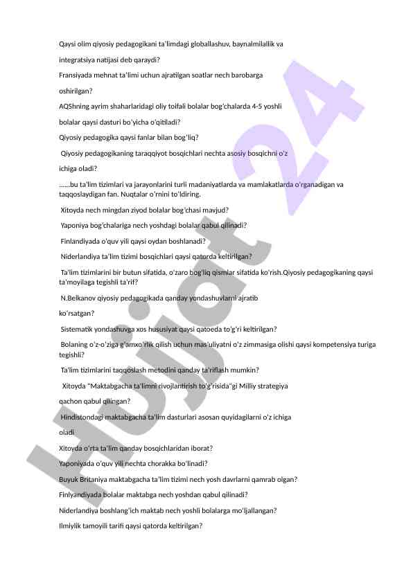 Qiyosiy pedagogika: ta'lim tizimlarini o'rganish