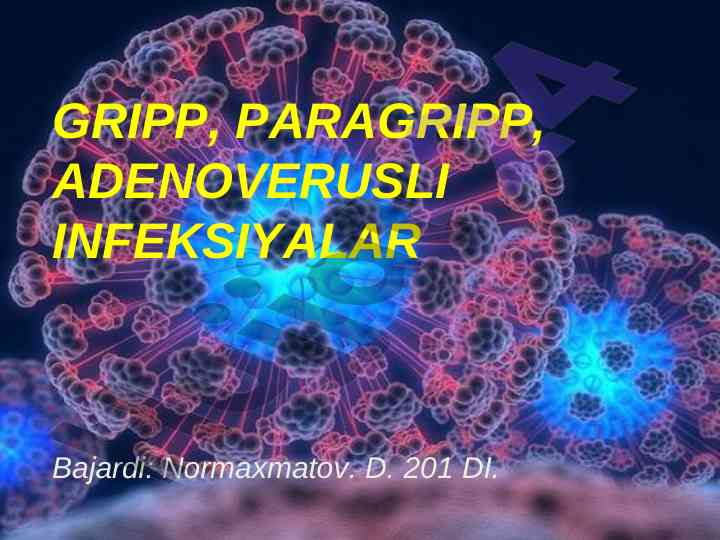 Adenovirusli infektsiyalar haqida ilmiy maqola
