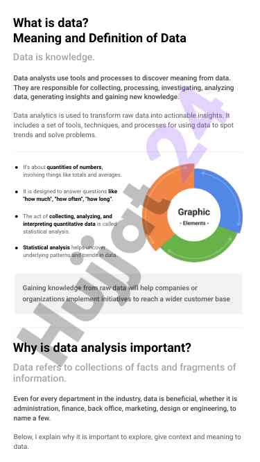 Meaning and definition of data analysis importance