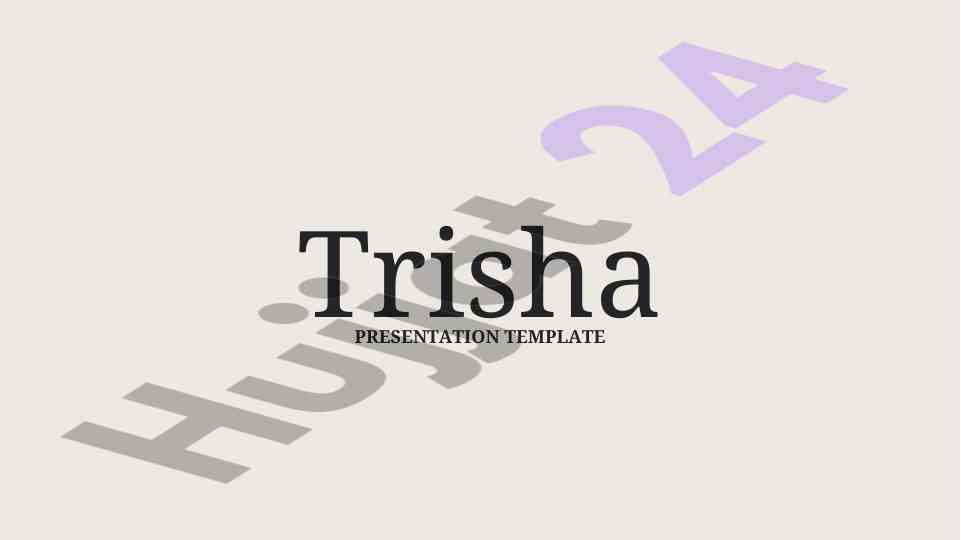 Presentation template for effective communication