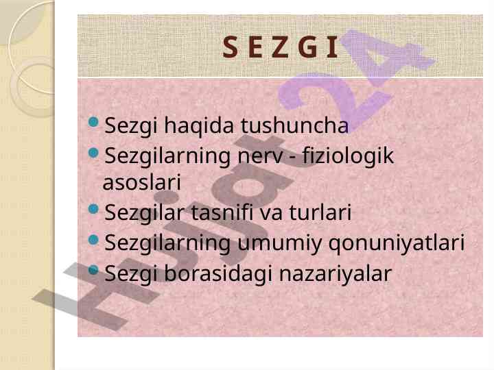 Sezgi haqida tushuncha va nazariyalar
