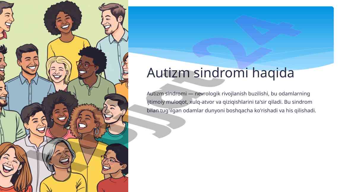 Autizm sindromi va uning belgilari