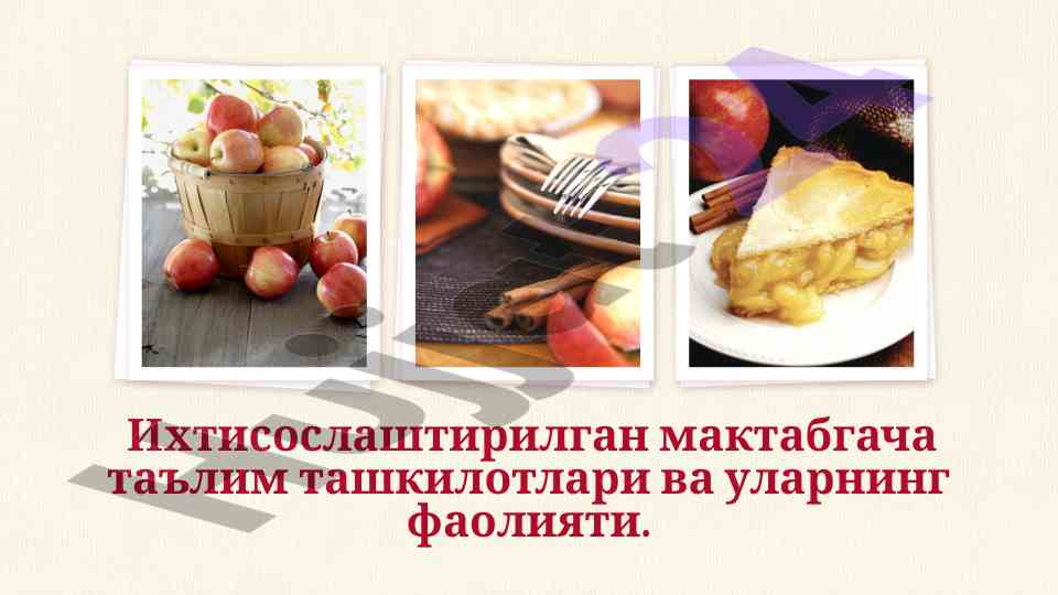 Ихтисослаштирилган мактабгача таълим ташкилотлари