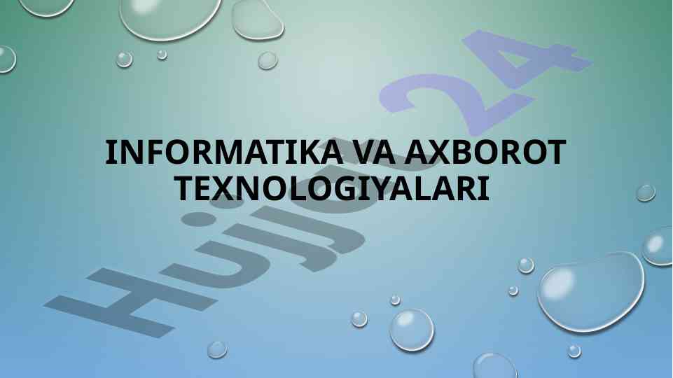 Web sahifa dizaynini tanlash va boshqarish