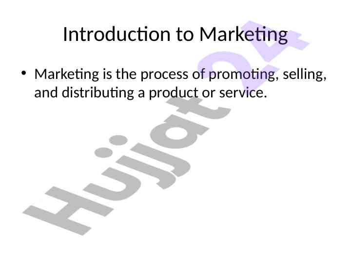 Introduction to marketing strategies and trends