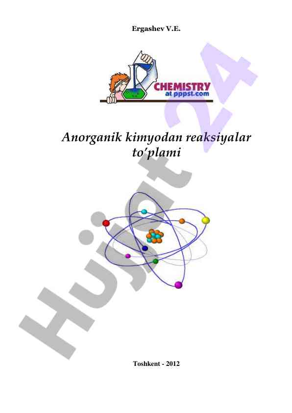 Anorganik kimyodan reaksiyalar to'plami