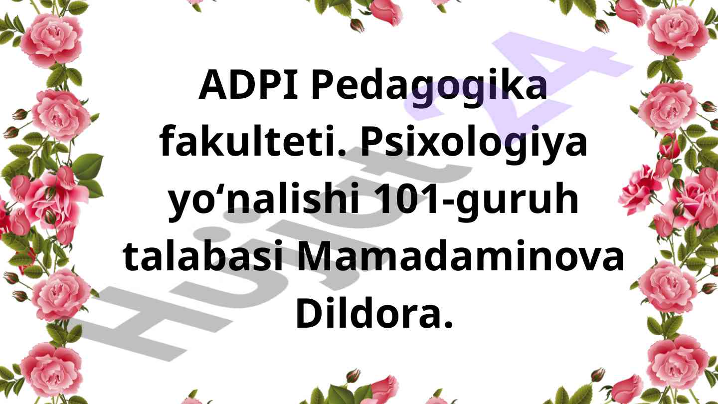 Shaxs xususiyatlari va individual farqlar