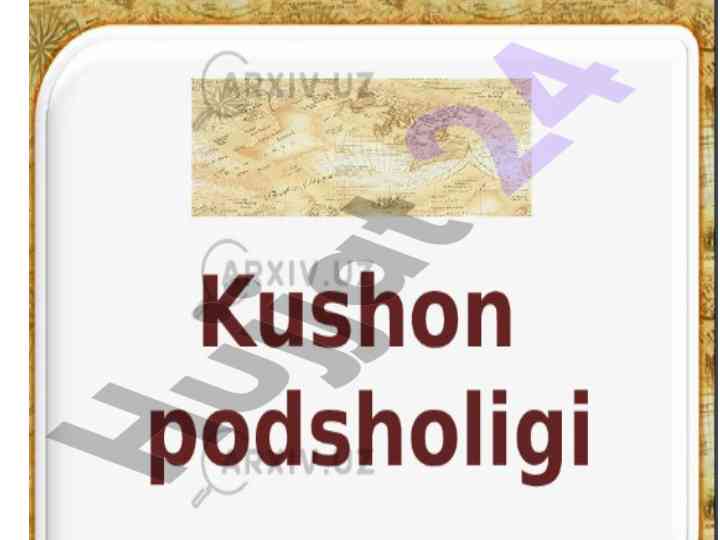 Kushon davri arxeologiyasi tahlili