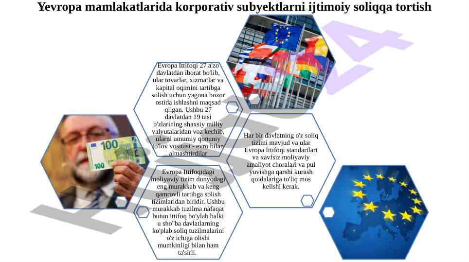Yevropada korporativ soliqlarni tahlil qilishi