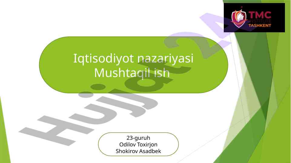 Aholi turmush darajasi va daromadlari tahlili