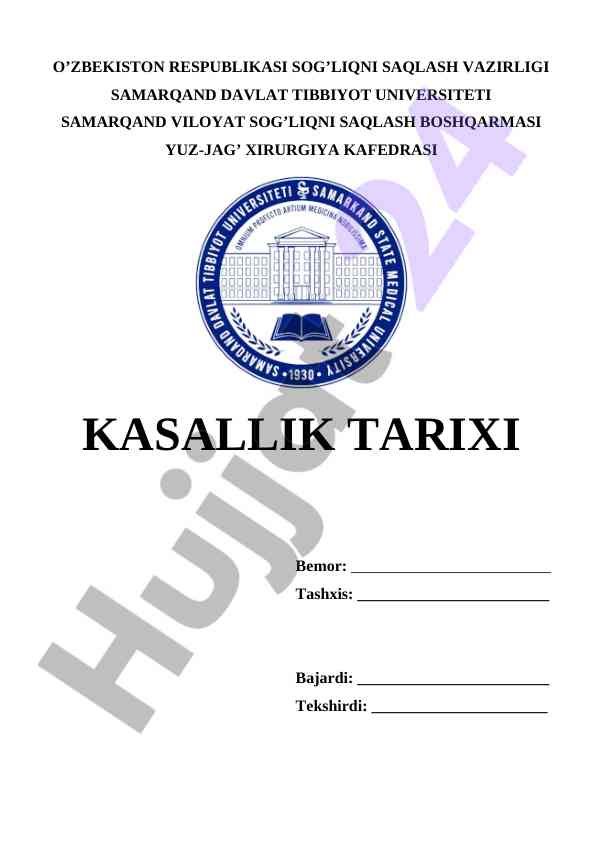 Gipokineziya va jismoniy harakatsizlik tahlili