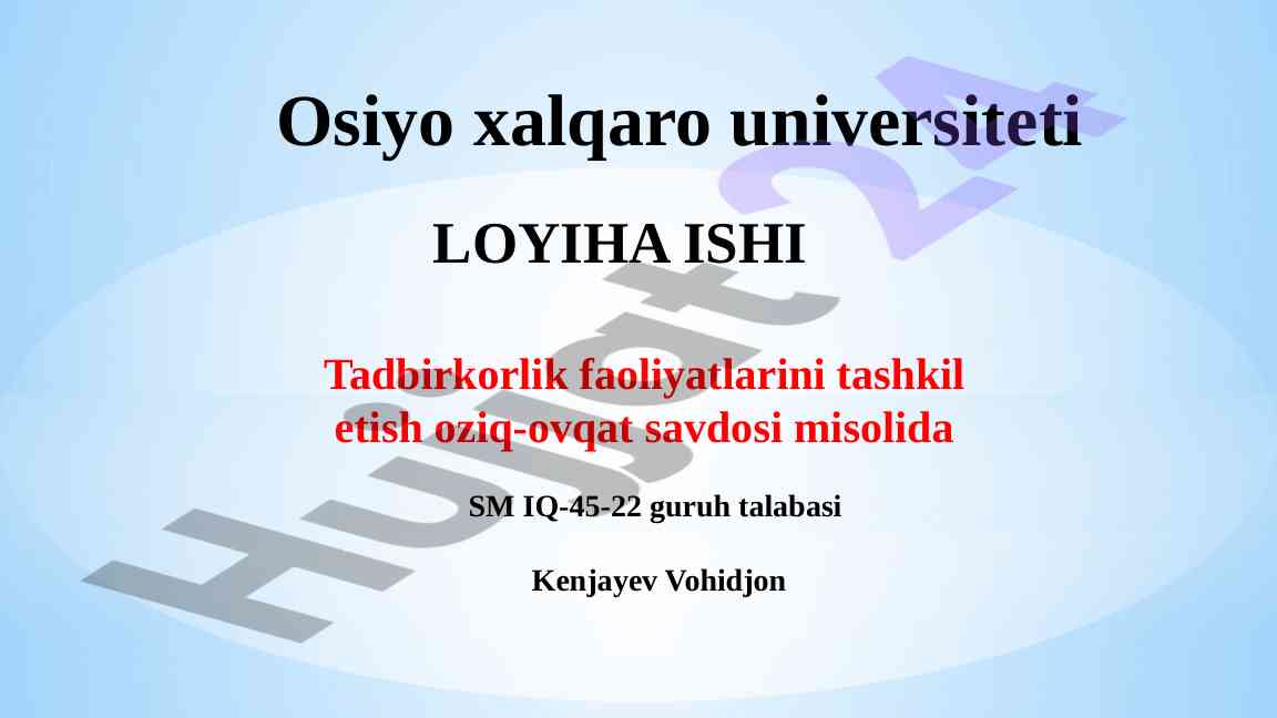 Oziq-ovqat savdosi biznesini qanday boshlash mumkin