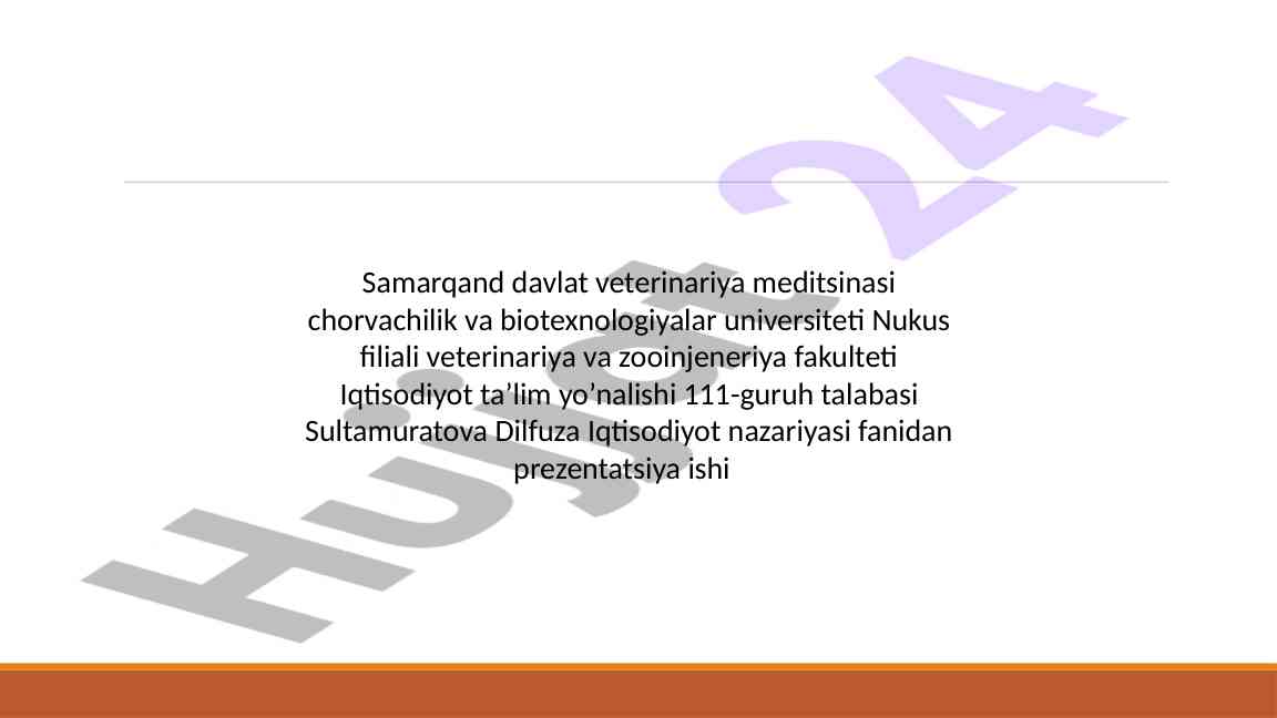 Raqobat va ish haqqi o'rtasidagi o'zaro bog'liqlik