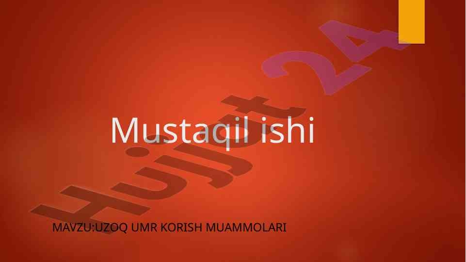 Uzoq umr ko‘rish muammolari bilan kurashusiz