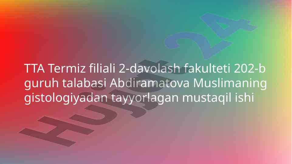 Hazm nayining limfoid tuzilmalari
