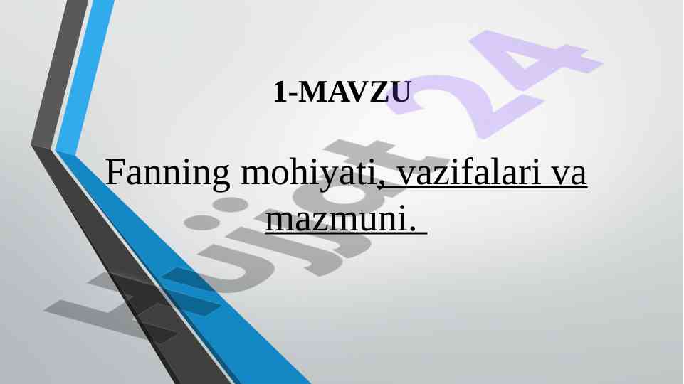 Menejment fanning mohiyati va vazifalari